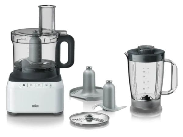 Braun FP 3131 WH - Matberedare - 800 W - vit / grå