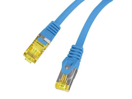 PATCHCORD CAT.6A S/FTP LSZH CU 1,5M BLUE FLUKE PASSERT LANBERG