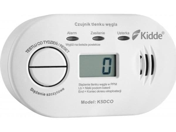 LCD-hiilimonoksidi-ilmaisin K5DCO Kidde Kidde