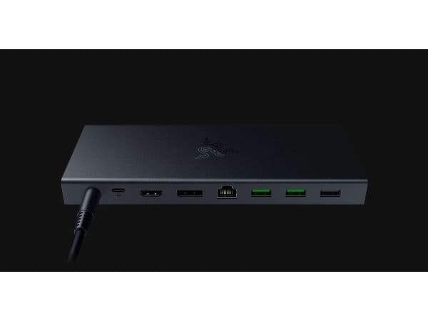 Razer USB 4 Dock, Langallinen, USB4, 100 W, 3,5 mm, 1000 Mbit/s, Musta