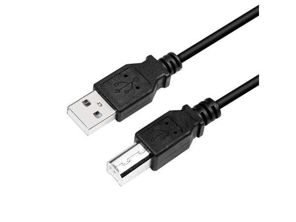 LogiLink CU0009B, 5 m, USB A, USB B, USB 2.0, 0,48 Gbit/s, Sort