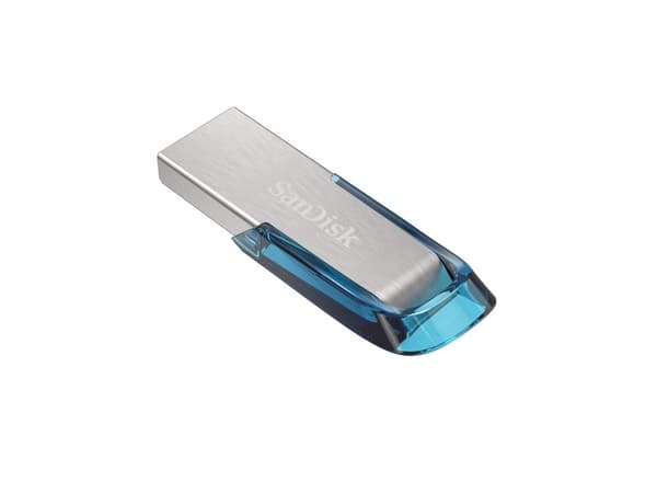 SanDisk Ultra Flair - USB flash-enhet - 128 GB - USB 3.0 - blå