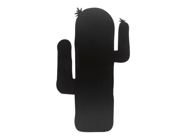 Securit® siluetti Cactus seinälaatta mustana
