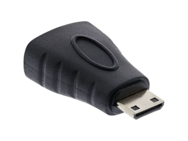 InLine 17690G, HDMI A, HDMI C, Musta