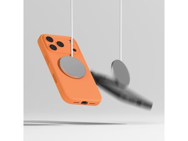 Ringke Silicone Magnetic Magsafe iPhone 17 Pro Max tangerine