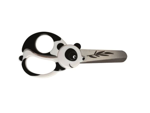 FISKARS® barnsax Panda 13 cm svart och vit