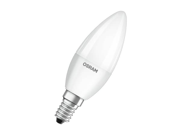 Osram Base, 5,5 W, 40 W, E14, 470 lm, 10000 timer, Varm hvit