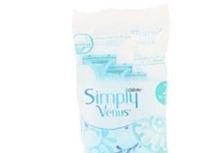 Simply Venus 2 Basic Disposable Razors For Women - 5 Pack