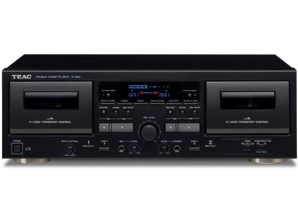 Teac W-1200 - Dobbelt kassettstasjon - sort