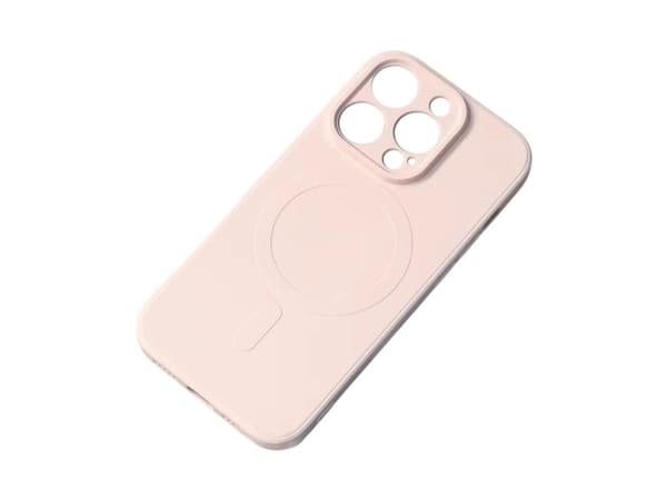 MagSafe-kompatibelt silikondeksel til iPhone 15 Pro Max - silikone - cream