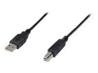 ASSMANN - USB-kabel - USB (hane) till USB typ B (hane) - USB 2.0 - 50 cm - svart