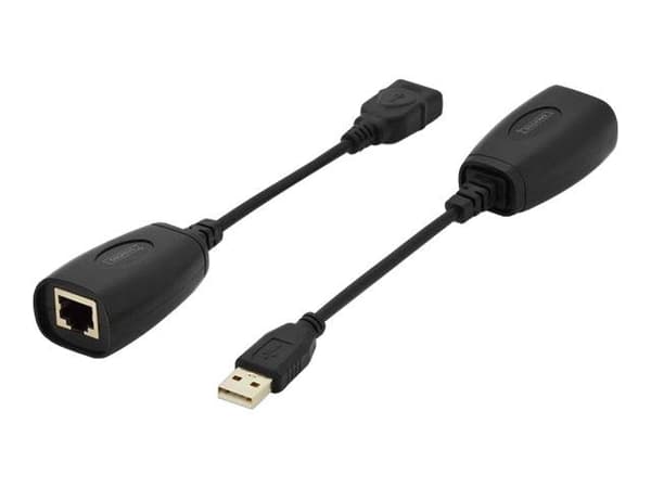 DIGITUS DA-70139-2 Transmitter and Receiver Units - USB-utvider - USB, USB 2.0 - opp til 45 m