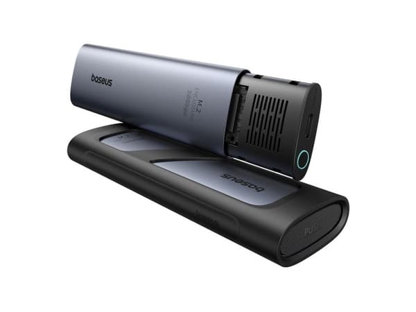 Baseus FlyJoy M.2 NVMe SSD-caddy 10Gb/s - Grå