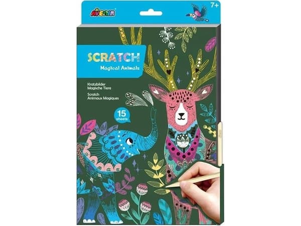 AVENIR set med skraplotter "Magical animals"