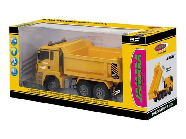Jamara - Dumper MAN - RC - gul