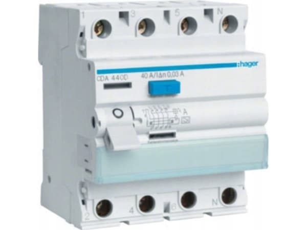 Hager CDA440D, Typ A, 230/400 V