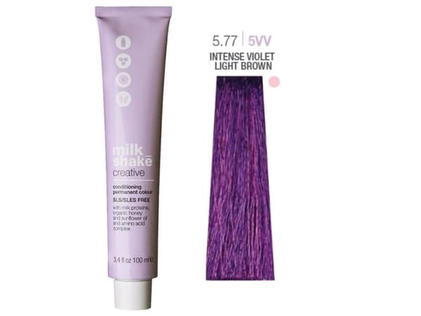 Milk Shake Creative permanent hårfärg 5.775VV intensiv violet light brown 100 ml