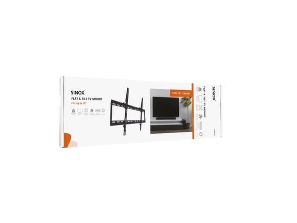 Sinox One TV-seinäteline. 40\"-75\". Musta
