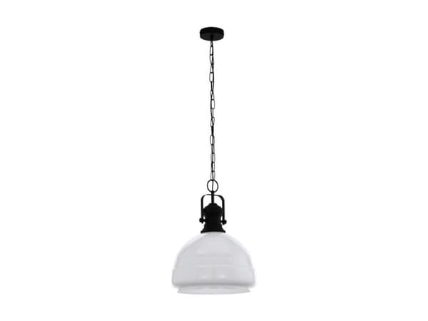 EGLO COMBWICH 1 pendel E27 Ø380 sort/opal