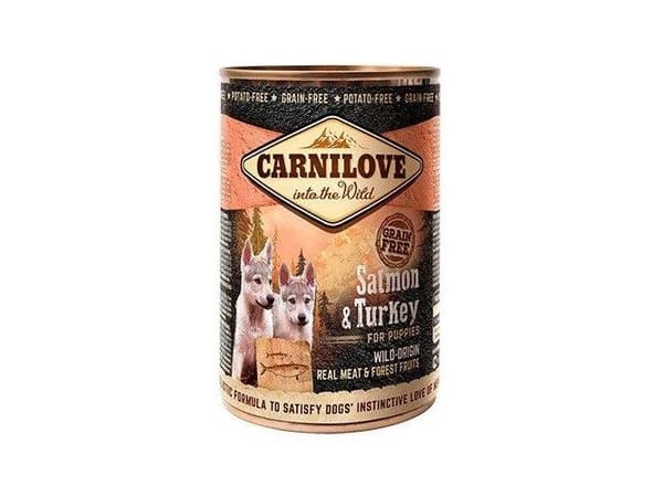 Carnilove valpfoder lax & kalkon - 400 g