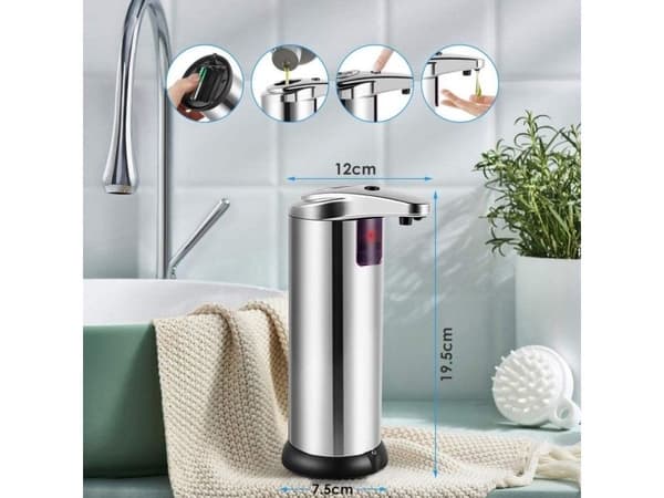 Platinet såpedispenser PLATINET HYGIENISK SENSOR SÅPEDISPENSER RUSTFRITT STÅL [45681]