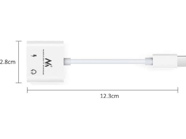 USB-adapter Maclean MCTV-848 USB-C - 3,5 mm jack hvit (MCTV-848)