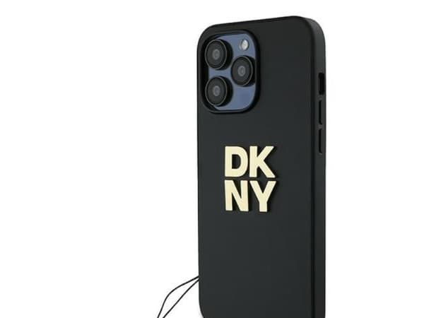 DKNY håndleddsrem Stock Logo-deksel til iPhone 14 Pro - svart