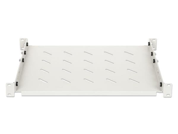 INTELLINET 19" hylla variabel skena 350mm djup grå