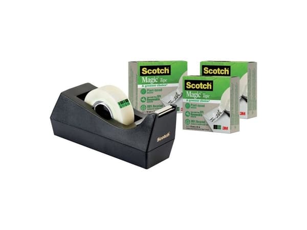 Borddispenser 3M Scotch C38 + 3 ruller tape