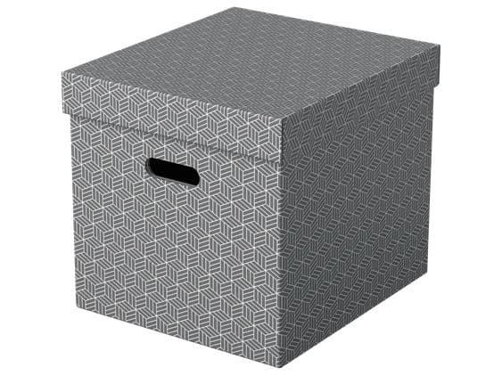 Esselte Home - Förvaringsbox - large - grå (paket om 3)