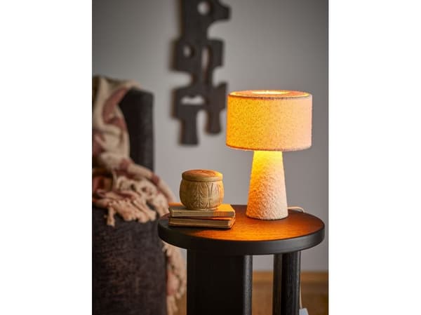 BLOOMINGVILLE Emmie bordlampe, hvit, polyester