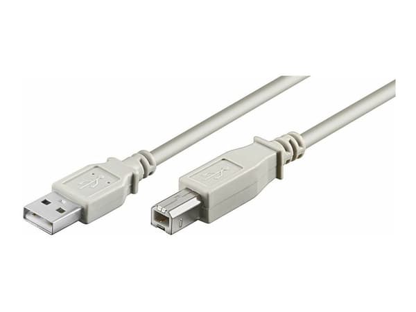 MicroConnect USB Micro USB-A – USB-B -kaapeli, 1,8 m, valkoinen (USBAB2)