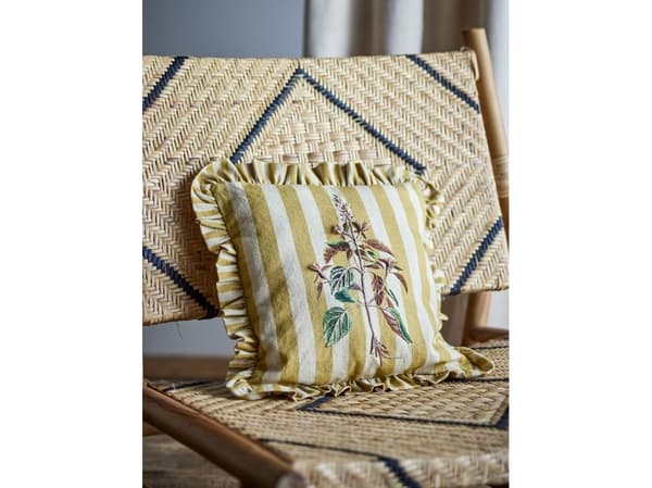 CREATIVE COLLECTION Camila kudde, gul, bomull