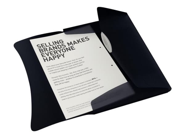 elastisk mapp med 3 flikar Esselte VividaPPsort - (10 st.)
