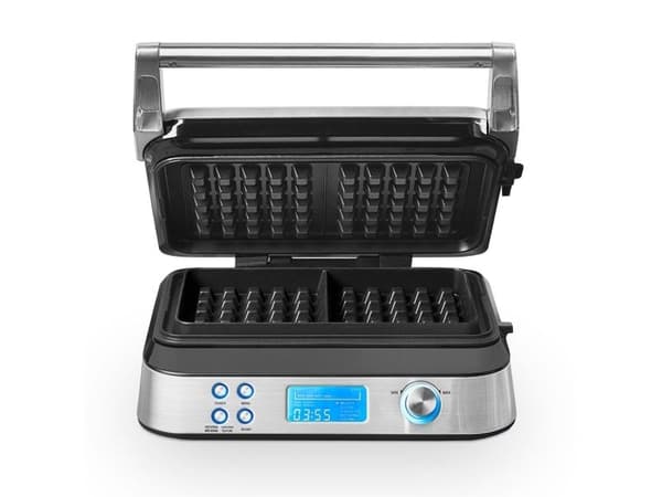 Gastroback Advanced Control Black Edition, 2 vafler, Rektangulær, Rustfritt stål, 0,7 m, 1600 W, 220 - 240 V