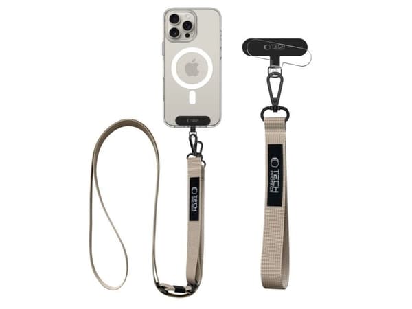 Tech-Protect C65 Rope Crossbody Leash - Beige