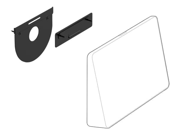 Logitech Tap Wall Mount - Monteringssats för styrenhet till videokonferens - för Room Solution Base Bundle, Huddle, Large; Tap