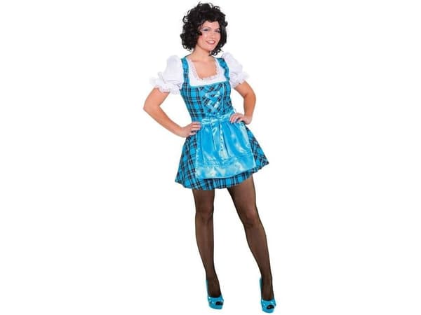 Dirndl kjole, turkis