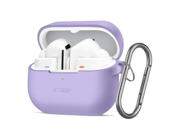 Tech-Protect silikondeksel til Samsung Galaxy Buds 3 / 3 FE / 3 Pro - lilla