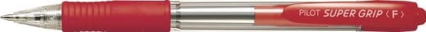 Kulpenna, Pilot Super Grip, påfyllningsbar, 0,7 mm, fin, röd, 12-pack