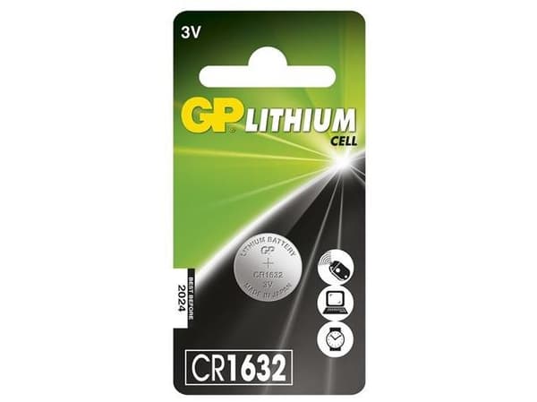 Gp cr1632 batteri stk.