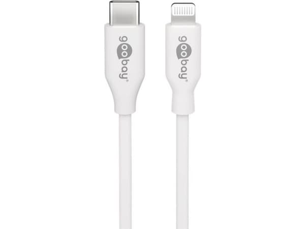 goobay - Lightning-kabel - USB-C hann til Lightning hann - 1 m - hvit