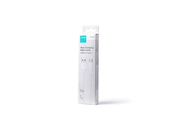 Joyroom Long-Lasting Series A9 USB-A / USB-C 3A-kabel 1 m - vit