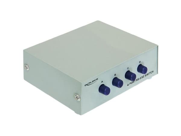 Delock - Switch - 4 x seriell - stasjonær