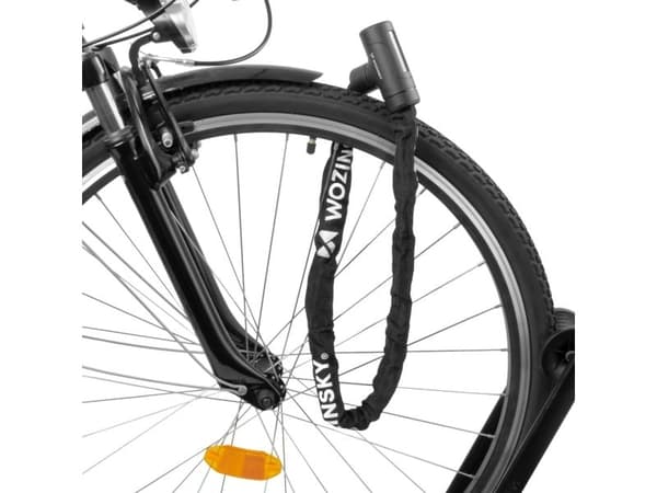 Wozinsky WZR-K2 Keyed Chain Bicycle Lock - Black
