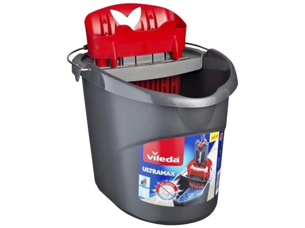Spand, Vileda, Vileda Ultra Max w/handle grå/rød