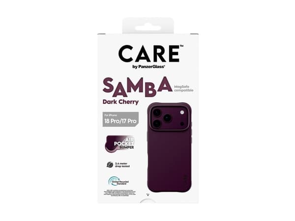 CARE by PanzerGlass Samba Case iP17/18 Pro Dark Cherry MS
