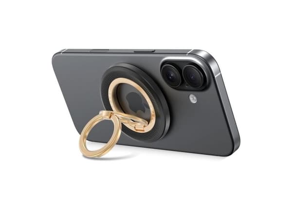 TECH-PROTECT MMR700 LAMANO magnetisk MagSafe phone ring – sort/guld