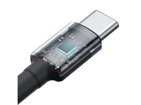 Baseus Cafule, 2 m, USB C, USB C, 480 Gbit/s, Svart, Grå, Rød