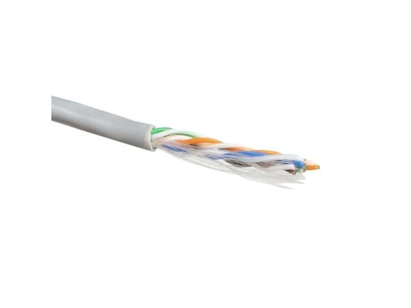 ACT CAT5E U/UTP PVC kiinteä harmaa 100 m (ES100H) (ES100H)